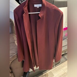 Burgundy Tahari Blazer/Coat